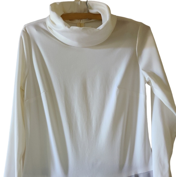 Vintage Toni Todd long sleeve pleated dress with cowl turtleneck Union made - Picture 2 of 8